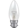 40W 35mm Clear Candle Lamp 230-240V BC/B22 2700K Warm White