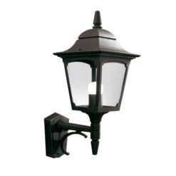 Elstead CP1 BLACK Chapel Up Wall Lantern Black
