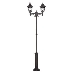 Elstead CP8 BLACK Chapel Twin Post Black