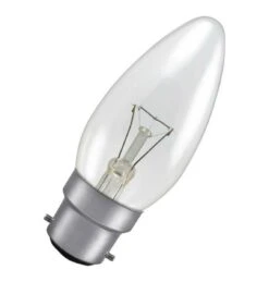 Crompton 240V BC-B22d 25W 35mm Candle Clear Light Bulb