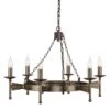 Elstead CW6 OLD BRZ Cromwell 6lt Chandelier Old Bronze -Philips Shop c c w cw6