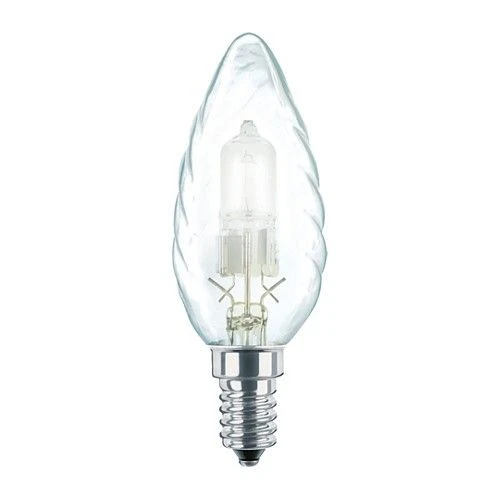 Philips Eco Halogen 18W 240V SES/E14 35mm Twisted Clear Candle 4 Philips Eco Halogen 18W 240V SES/E14 35mm Twisted Clear Candle - Image 2