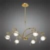 Mantra M0079PB Dali Telescopic Pendant Semi Flush Convertible 6 Light G9, Polished Brass 1 Mantra M0079PB Dali Telescopic Pendant Semi Flush Convertible 6 Light G9, Polished Brass -Philips Shop d d a dali pb m0079pb