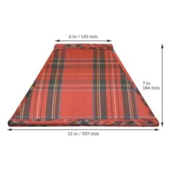 Interiors 1900 Rochamp Alice 12in Antique Royal Tartan Square Silk Shade -Philips Shop d d i dimensions al12art