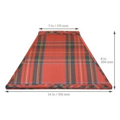 Interiors 1900 Rochamp Alice 14in Antique Royal Tartan Square Silk Shade 8 Interiors 1900 Rochamp Alice 14in Antique Royal Tartan Square Silk Shade -Philips Shop d d i dimensions al14art