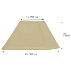 Interiors 1900 Rochamp Alice 9in Cream Square Silk Shade 8 Interiors 1900 Rochamp Alice 9in Cream Square Silk Shade -Philips Shop d d i dimensions al9cr