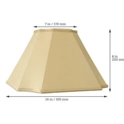 Interiors 1900 Rochamp Katrina 16in Honey Square Cut Corner Silk Shade -Philips Shop d d i dimensions kat16hon