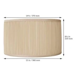 Interiors 1900 Rochamp Nicole 15in Cream Mushroom Pleat Drum Silk Shade 8 Interiors 1900 Rochamp Nicole 15in Cream Mushroom Pleat Drum Silk Shade -Philips Shop d d i dimensions nic15cr