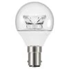 Venture LED DOM152 3.4W 240V SBC B15 Warm White Golf Ball 45mm Clear Light Bulb
