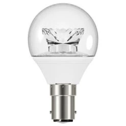 Venture LED DOM152 3.4W 240V SBC B15 Warm White Golf Ball 45mm Clear Light Bulb