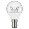 Venture LED DOM154 LED 3.4W SBC/B15 Clear Golf Ball Light Bulb, Cool White