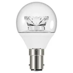 Venture LED DOM154 LED 3.4W SBC/B15 Clear Golf Ball Light Bulb, Cool White