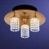 Eglo 88553 Ceiling Chandelier Gold Fabrizia Crystal Flush Fitting -Philips Shop d d o download 1