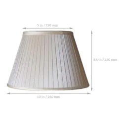 Interiors 1900 Rochamp Alexandra 10in Oyster Round Empire Pleat Silk Shade 9 Interiors 1900 Rochamp Alexandra 10in Oyster Round Empire Pleat Silk Shade -Philips Shop e e d edit dimensions alx10oys
