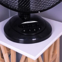 16" / 40 Cm Black Desktop Fan With 3 Speed Settings Oscillating -Philips Shop e e h eh1798blk in2 1