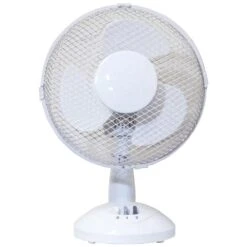 Prem-I-Air 9" (23 Cm) White Oscillating Desktop Fan With 2 Speed Settings -Philips Shop e e h eh1854 in2