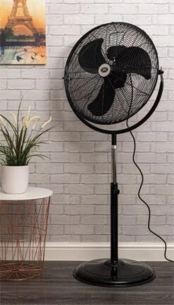 Prem-I-Air 20" (50 Cm) High Velocity Stand Black Fan With 360° Head -Philips Shop e e h eh1864
