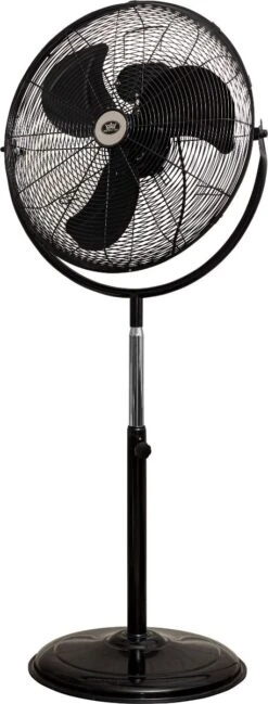 Prem-I-Air 20" (50 Cm) High Velocity Stand Black Fan With 360° Head