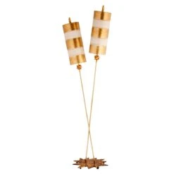 Flambeau FB/NETTLELX-G/FL Nettle Luxe Floor Lamp Gold