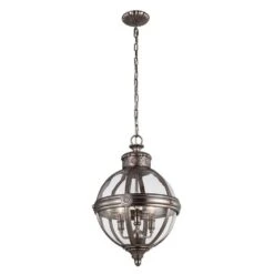 Feiss FE/ADAMS/3P ANL Adams 3lt Pendant Chandelier