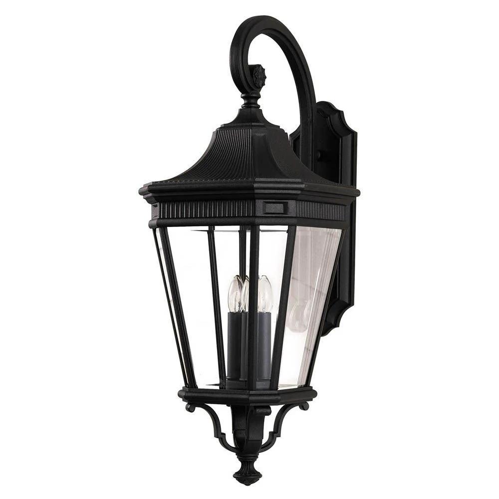 Feiss FE/COTSLN2/L BK Cotswold Lane Large Wall Lantern 3 Feiss FE/COTSLN2/L BK Cotswold Lane Large Wall Lantern