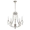 Feiss FE/DEWITT5 DeWitt Sunrise Silver 5 Light Chandelier Light -Philips Shop f f e fedewitt5