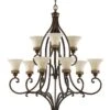 Feiss FE/DRAWING RM9 Drawing Room 9lt Chandelier -Philips Shop f f e fedrawingrm9