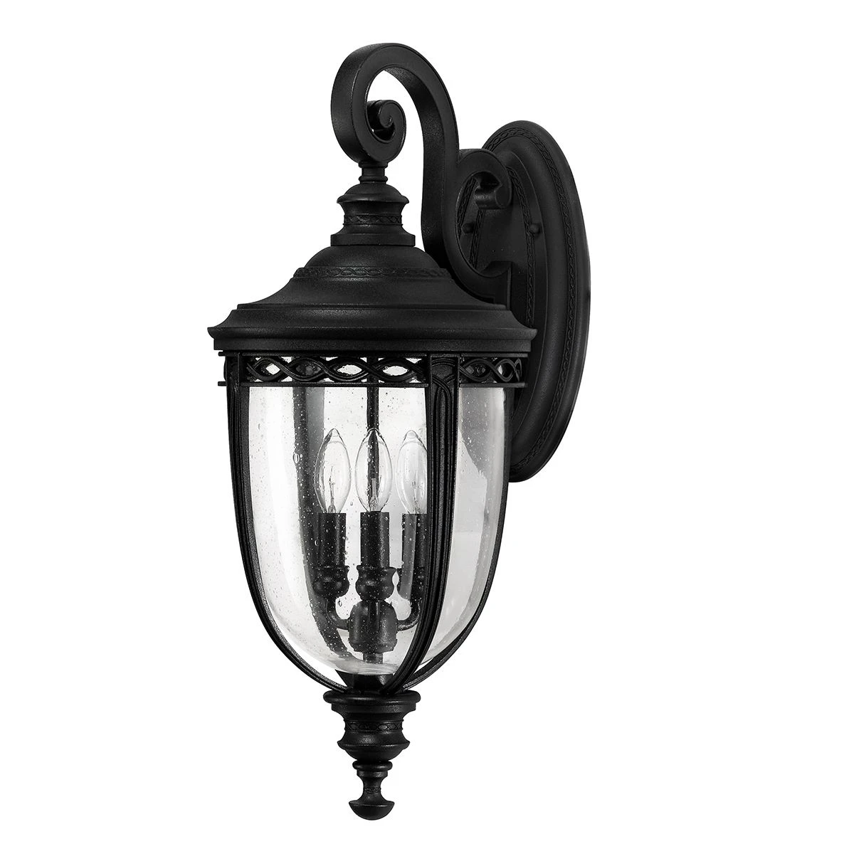 Feiss FE/EB2/L BLK English Bridle 3lt Large Wall Lantern Black 3 Feiss FE/EB2/L BLK English Bridle 3lt Large Wall Lantern Black