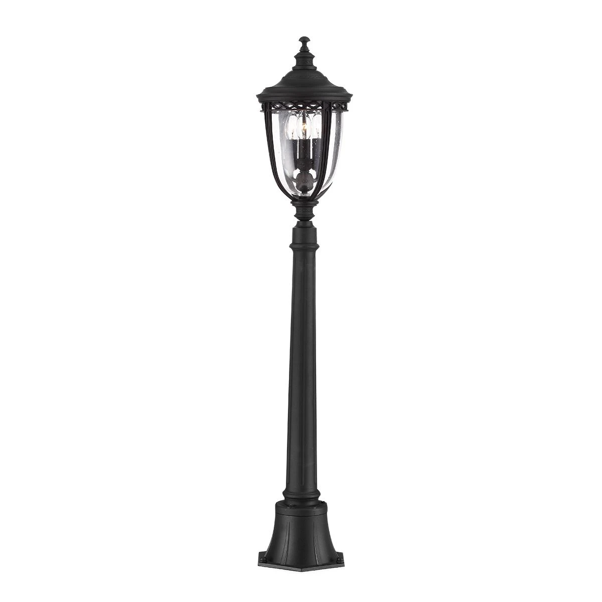 Feiss FE/EB4/M BLK English Bridle 3lt Medium Pillar Lantern Black 3 Feiss FE/EB4/M BLK English Bridle 3lt Medium Pillar Lantern Black