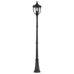 Feiss FE/EB5/L BLK English Bridle 3lt Large Lamp Post Black
