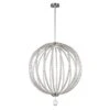 Feiss FE/OBERLIN/P/L Oberlin Satin Nickel 2 Light Large LED Pendant Light