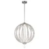 Feiss FE/OBERLIN/P/M Oberlin Satin Nickel 2 Light Medium LED Pendant -Philips Shop f f e feoberlinpm