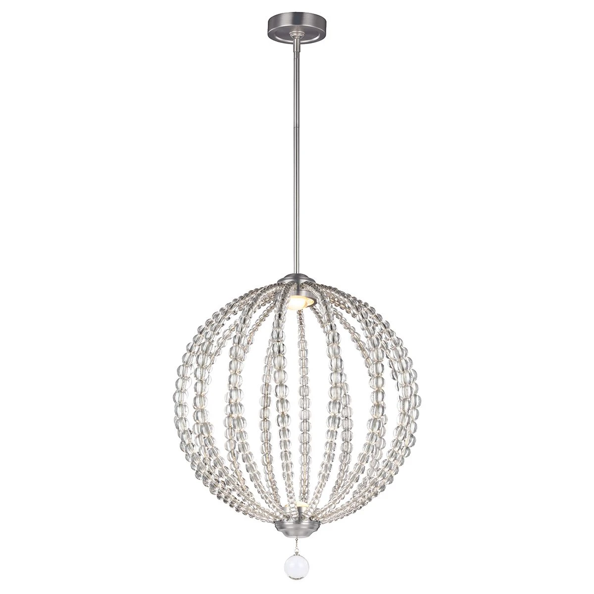 Feiss FE/OBERLIN/P/M Oberlin Satin Nickel 2 Light Medium LED Pendant 3 Feiss FE/OBERLIN/P/M Oberlin Satin Nickel 2 Light Medium LED Pendant