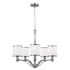 Feiss FE/PROSPECTPK5 Prospect Park Satin Nickel / Chrome 5 Light Chandelier Light 1 Feiss FE/PROSPECTPK5 Prospect Park Satin Nickel / Chrome 5 Light Chandelier Light -Philips Shop f f e feprospectpk5