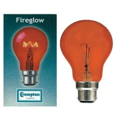 Crompton FIR40BC 40W 240V BC-B22d Fireglow A60 GLS Light Bulb