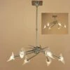 Mantra M0301AB Flavia Telescopic Pendant Semi Flush Convertible Round 6 Light G9, Antique Brass 2 Mantra M0301AB Flavia Telescopic Pendant Semi Flush Convertible Round 6 Light G9, Antique Brass -Philips Shop f f l flavia m0301ab