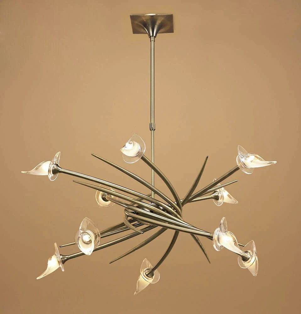 Mantra M0312AB Flavia Pendant Up-Down Round 10 Light G9, Antiques Brass 3 Mantra M0312AB Flavia Pendant Up-Down Round 10 Light G9, Antiques Brass