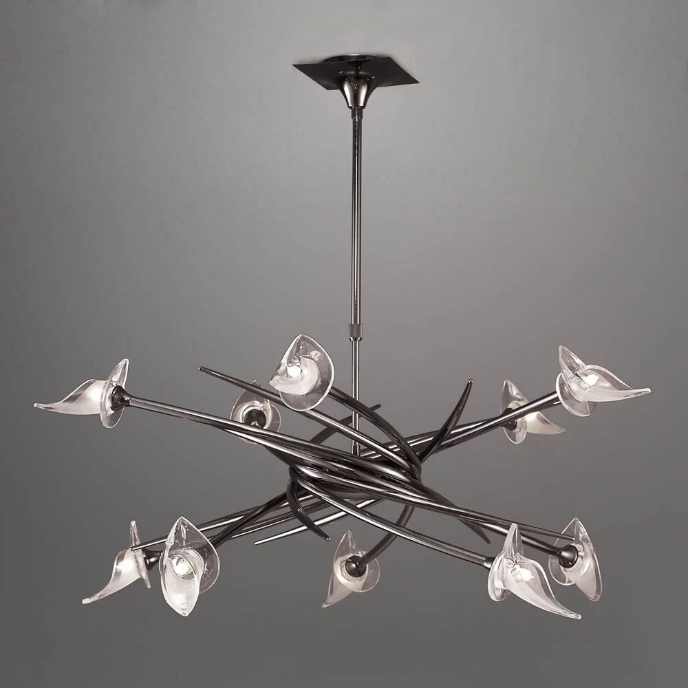 Mantra M0312BC Flavia Pendant Up-Down Round 10 Light G9, Black Chrome 3 Mantra M0312BC Flavia Pendant Up-Down Round 10 Light G9, Black Chrome