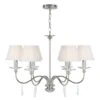 Elstead FP6 POL NICKEL Finsbury Park 6lt Chandelier Polished Nickel