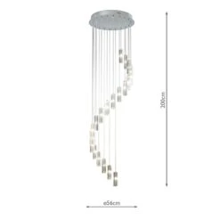 Dar GAL6350-LED Galileo 20Lt Stair Cluster - 3M Drop Led -Philips Shop g g a gal3350 led m