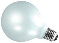 GE 100W 240V E27 Opal Decor 95mm Globe Light Bulb, Dimmable 2700K