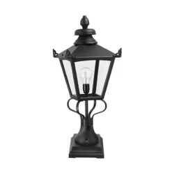Elstead GN1 BLACK Grampian Pedestal Lantern Black