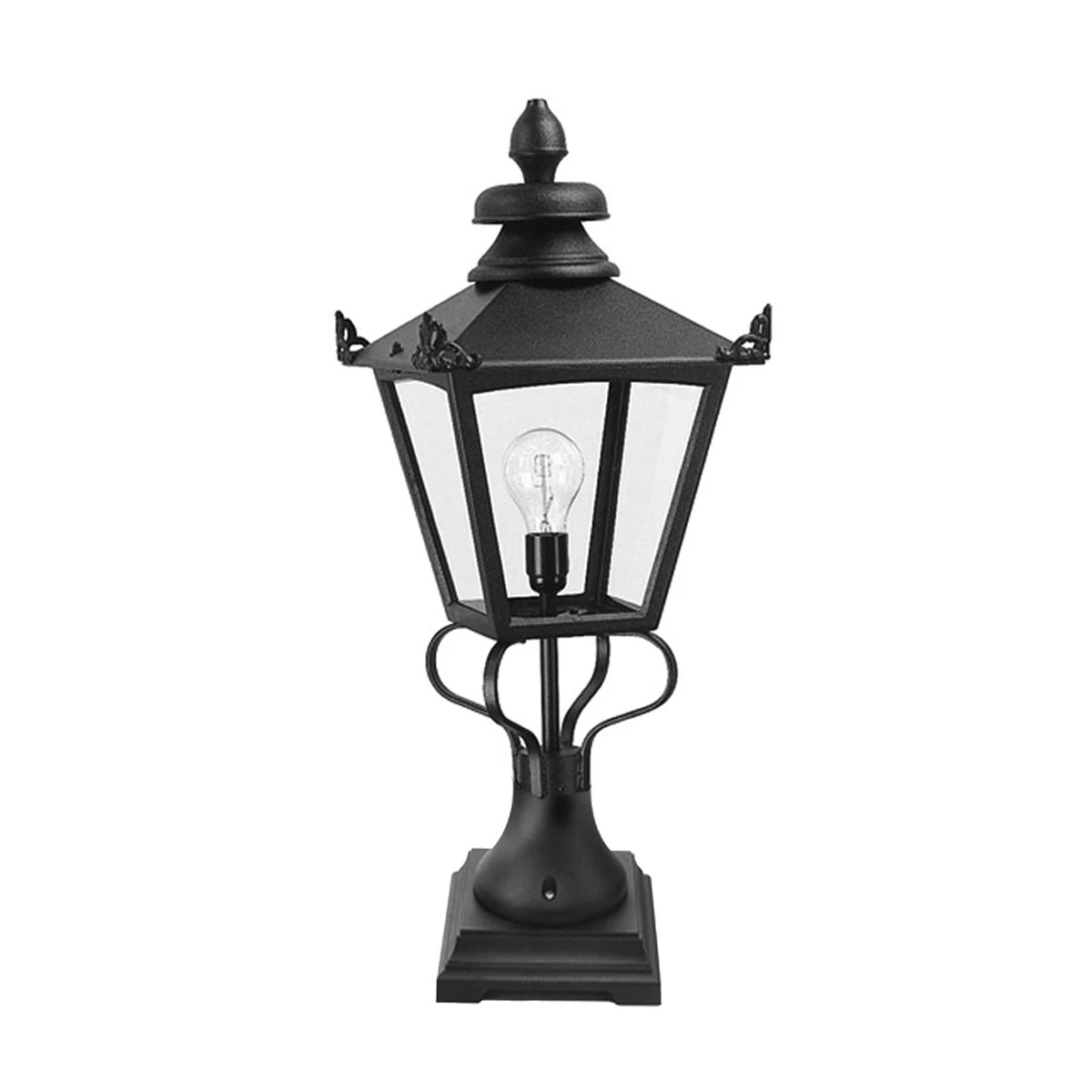 Elstead GN1 BLACK Grampian Pedestal Lantern Black 3 Elstead GN1 BLACK Grampian Pedestal Lantern Black