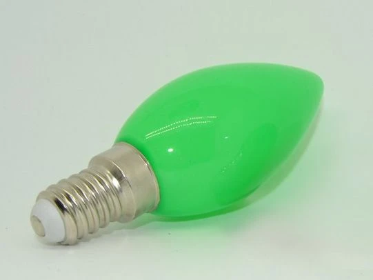 LED Filament Energy Saving SES E14 240v Opaque Green Candle Lamp 3 LED Filament Energy Saving SES E14 240v Opaque Green Candle Lamp