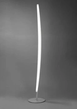 Mantra M4086 Hemisferic Floor Lamp 20W LED 3000K, Satin Aluminium/Frosted Acrylic