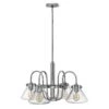 Hinkley HK/CONGRES4/A CM Congress Clear Glass Chandelier Chrome -Philips Shop h h k hkcongres4acm