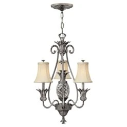 Hinkley HK/PLANT3 PL Plantation 3lt Chandelier Polished Antique Nickel