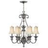 Hinkley HK/PLANT7 PL Plantation 7lt Chandelier Polished Antique Nickel -Philips Shop h h k hkplant7pl
