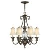 Hinkley HK/PLANT7 PZ Plantation 7lt Chandelier Pearl Bronze