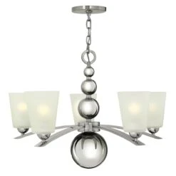 Hinkley HK/ZELDA5 PN Zelda 5lt Chandelier Polished Nickel
